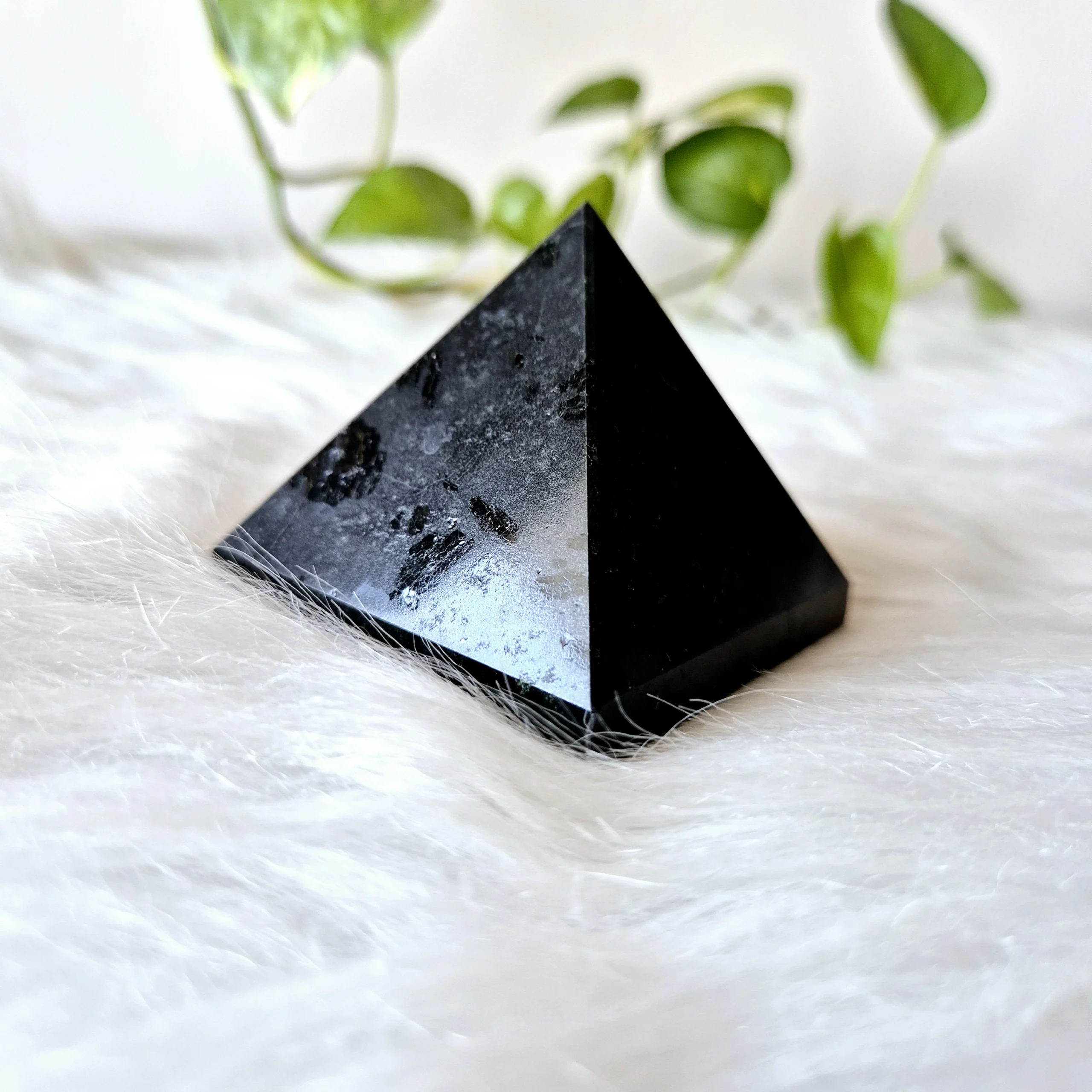 Light Coded Black Tourmaline Pyramid - Image 3